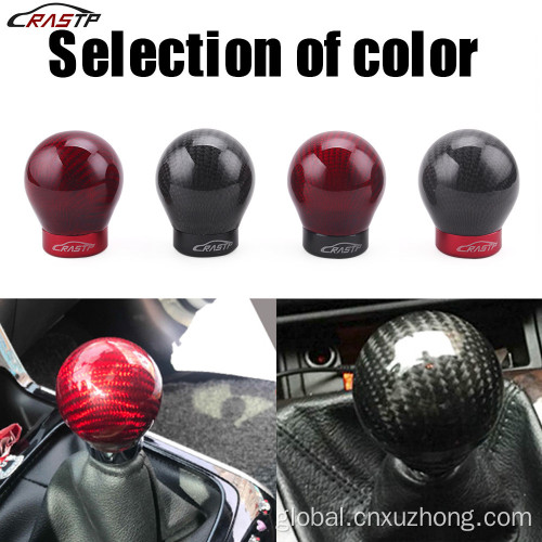 Gear Shift Knob & Boot RASTP Universal Carbon Fiber Automatic Box Racing Shifter Factory